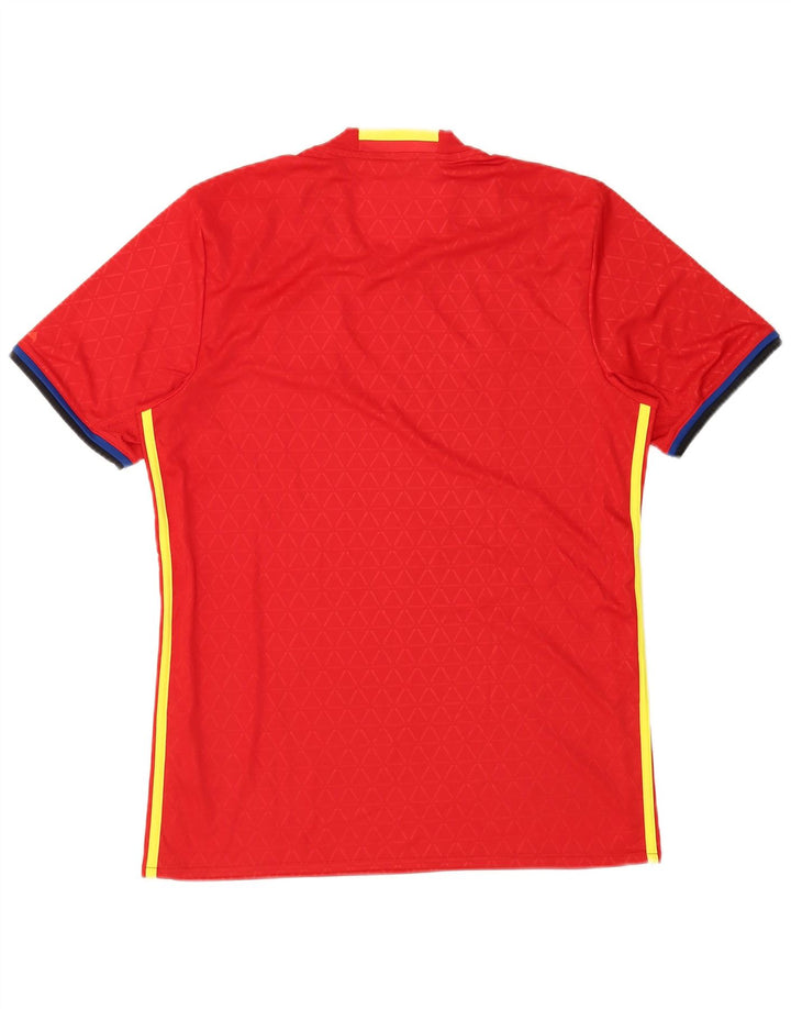 Adidas Hombre Climacool Camiseta Top Medio Rojo Poliéster