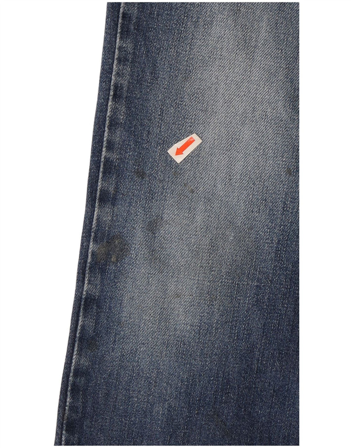 LEE Mens Brooklyn Straight Jeans W34 L29  Blue Cotton