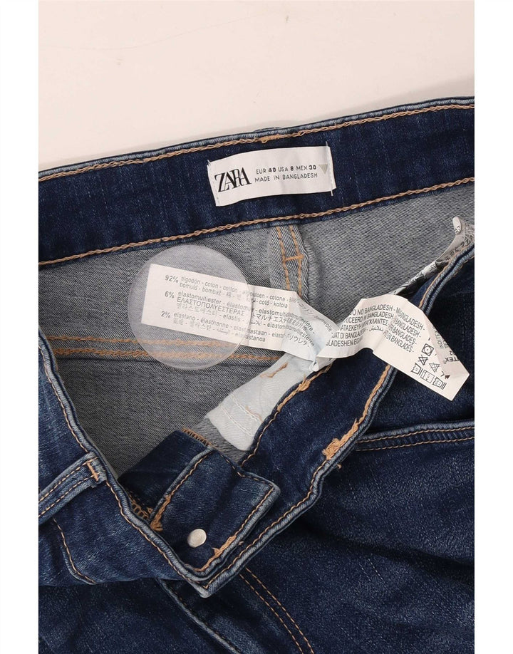 Zara Jeans Slim Mujer EU 40 Medium W30 L28 Algodón Azul