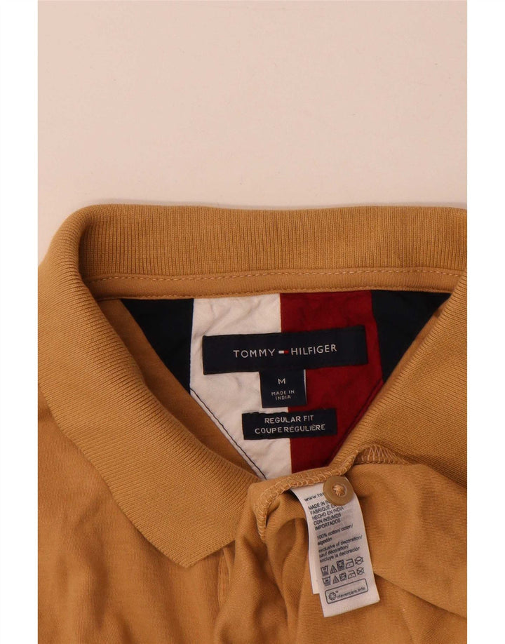 Polo Tommy Hilfiger de corte regular para hombre de algodón marrón medio