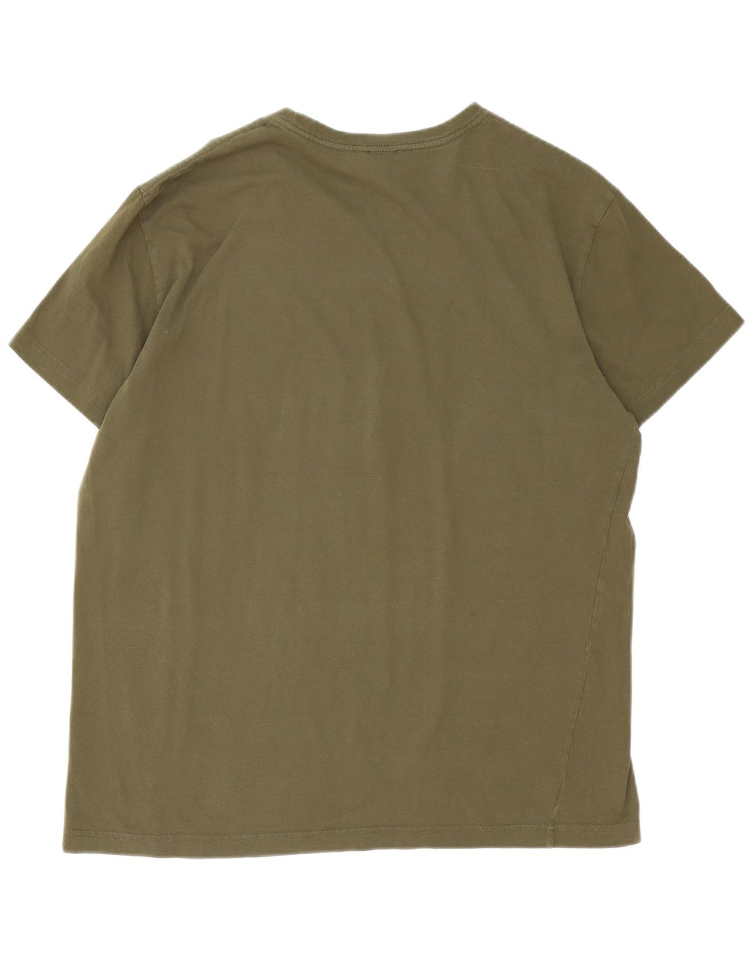 Diesel Hombre Camiseta Gráfica Top Grande Caqui Algodón