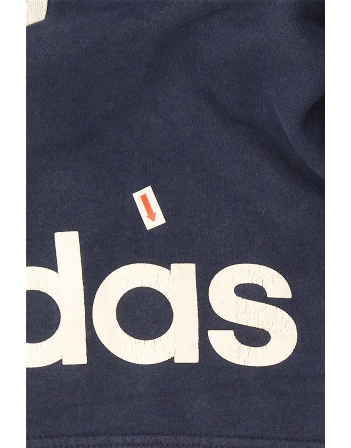 Adidas Pantalones cortos deportivos gráficos para hombre Algodón azul marino mediano