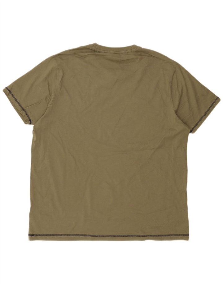 Camiseta Penguin Hombre Top 3XL Algodón Verde