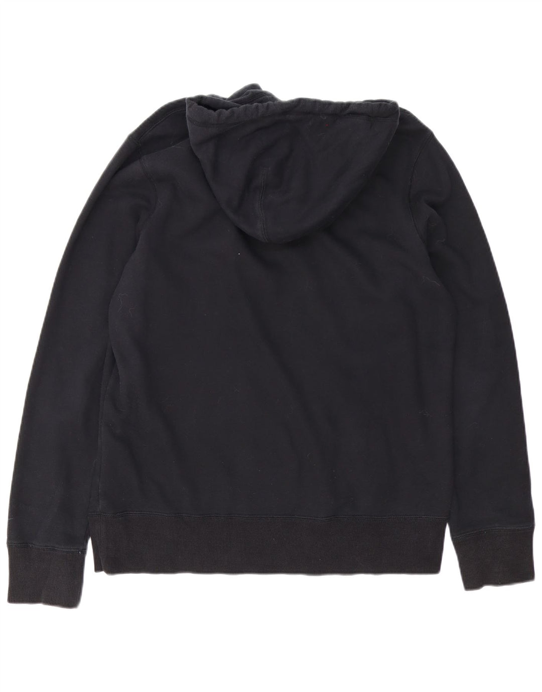 Nike Sudadera con capucha gráfica para hombre, jersey de algodón negro mediano