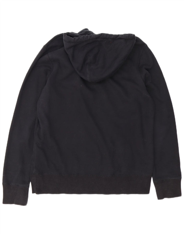 Nike Sudadera con capucha gráfica para hombre, jersey de algodón negro mediano