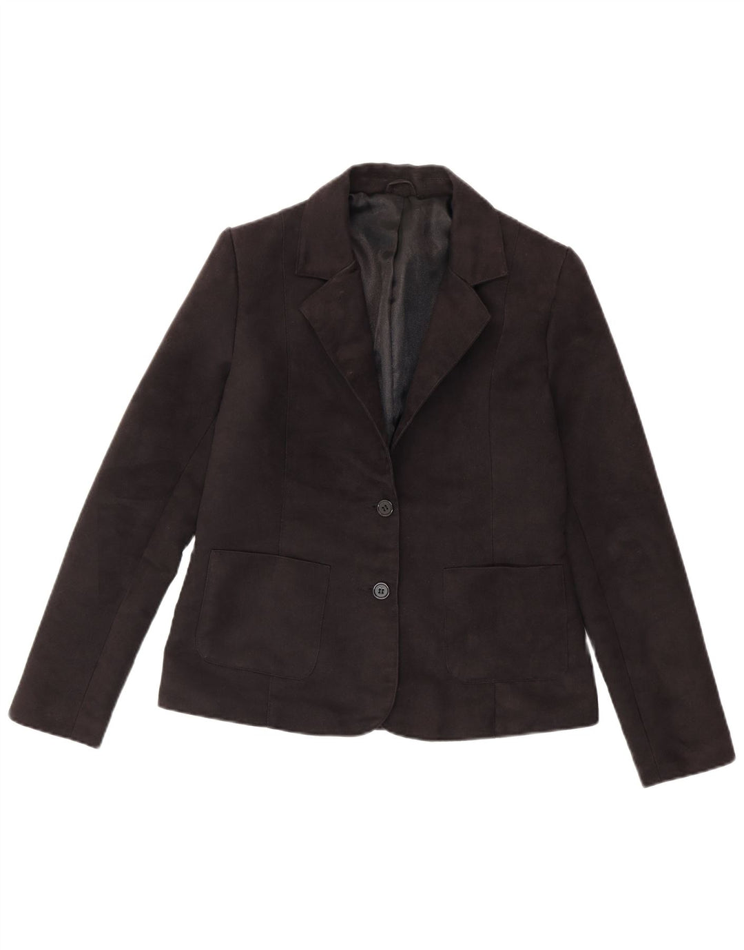 Topshop Chaqueta tipo blazer de 2 botones para mujer UK 40 Mediano Poliéster negro