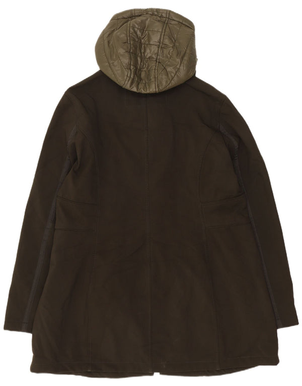 French Connection Abrigo militar con capucha para mujer UK 40 XL Poliéster caqui