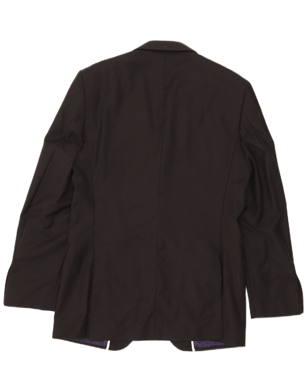 Marks & Spencer Chaqueta tipo blazer larga con 2 botones para hombre UK 40 Medium Black Wool