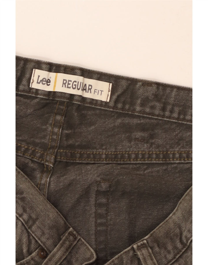 Lee Jeans Rectos De Corte Regular Para Hombre W38 L32 Gris