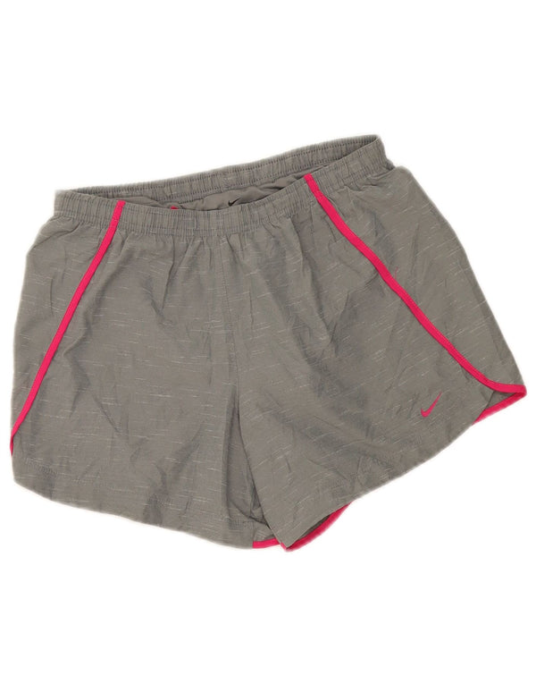 Nike Pantalones cortos deportivos Dri Fit Standard para niñas 13-14 años XL Gris moteado