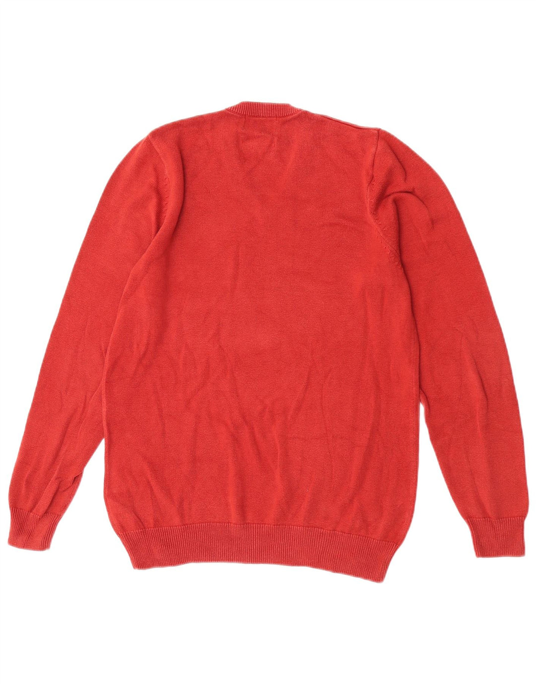 Marks & Spencer Suéter con Cuello en V para Hombre Pequeño Algodón Naranja