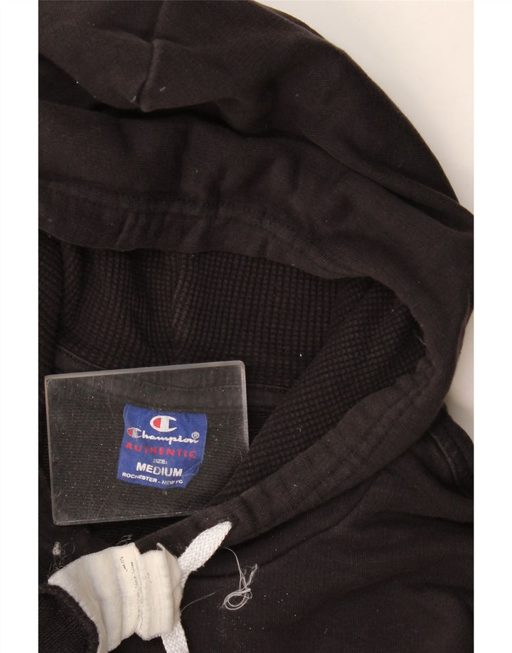Champion Sudadera Con Capucha Gráfica Para Hombre Jersey De Algodón Negro Mediano