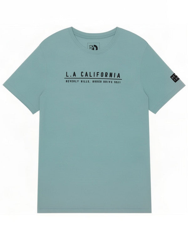 Dack's Camiseta gráfica para mujer Top UK 46 Grande Algodón azul