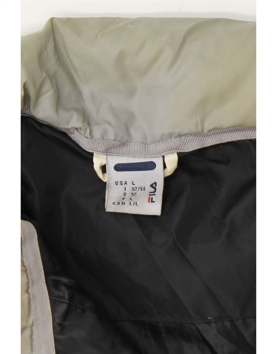 Fila Chaqueta acolchada para hombre UK 40 Large Nylon color block negro