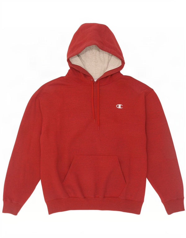 Champion Sudadera con capucha para hombre Jumper XL Algodón rojo