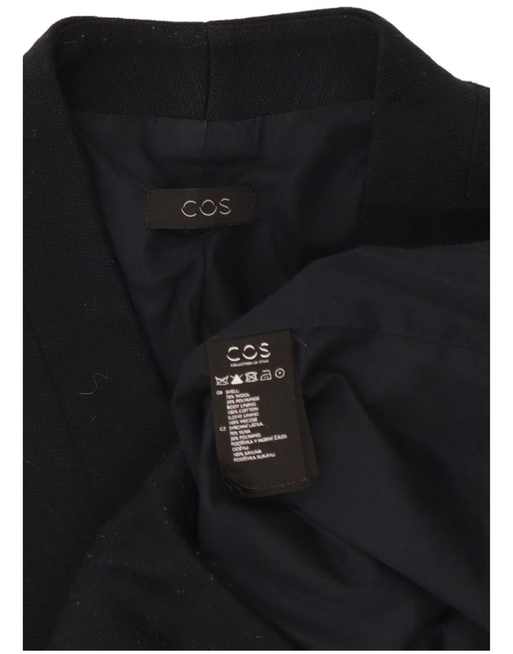 COS Chaqueta Bomber para Mujer Reino Unido 14 Grande Lana Azul Marino