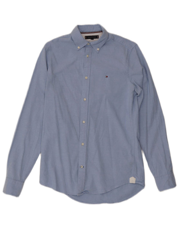 Camisa Tommy Hilfiger Hombre Slim Fit Algodón Azul Pequeño