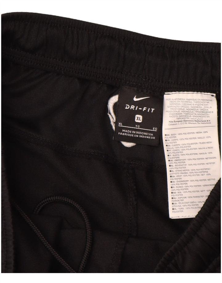 Nike Pantalones cortos deportivos Dri Fit Graphic para hombre XL Poliéster negro