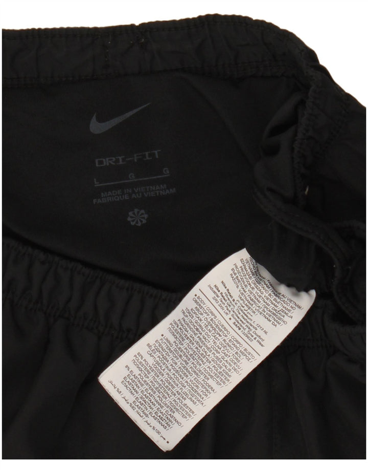 Nike Dri Fit - Pantalones cortos deportivos para hombre (poliéster), color negro