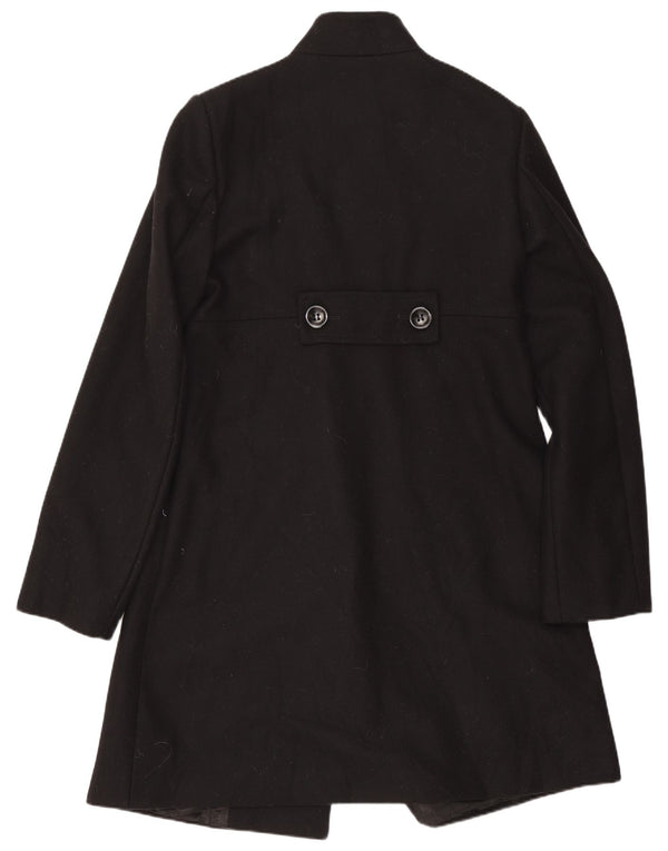 Abrigo Benetton Mujer IT 42 Mediano Lana Negro