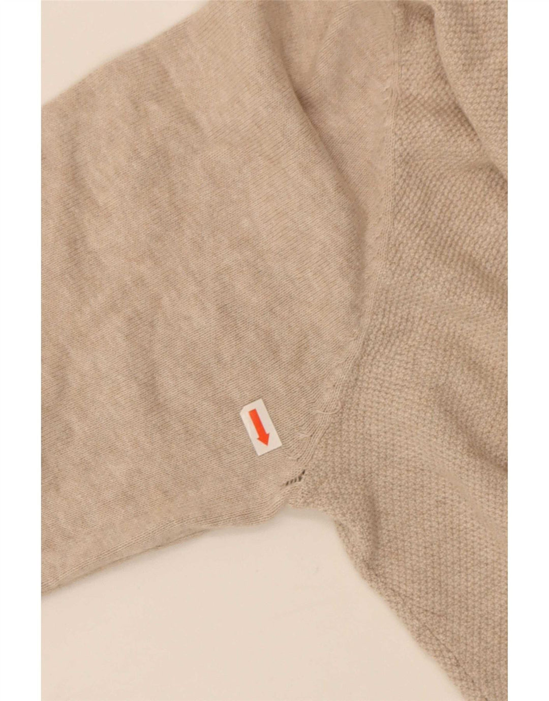 Massimo Dutti Hombre Jersey Con Cremallera En El Cuello Algodón Beige Medio