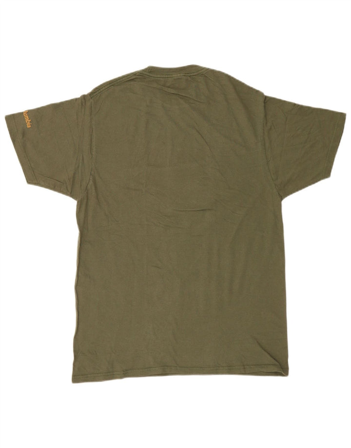 Columbia Camiseta gráfica para hombre Top de algodón verde medio