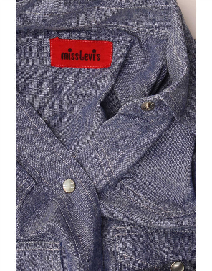 Camisa Levi's para mujer UK 44 Algodón azul medio