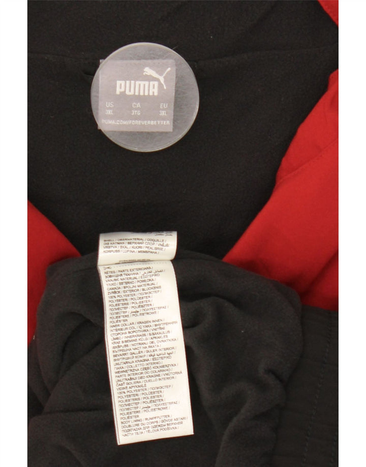 Puma Chaqueta de chándal para hombre, talla 3XL, color rojo, poliéster