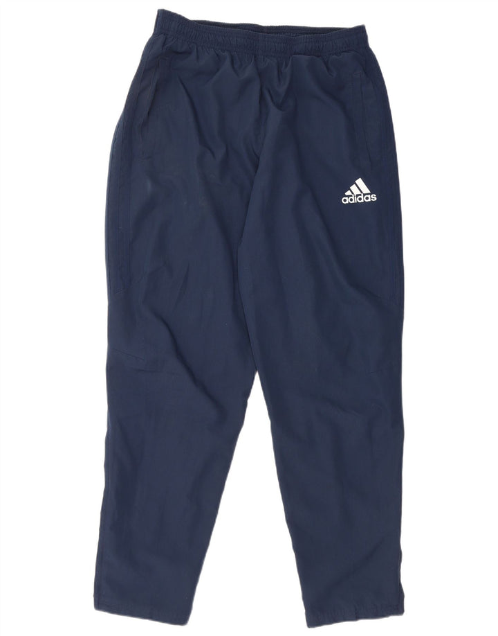 Adidas Mujer Climalite Chándal Pantalones UK 14 Grande Azul Marino Poliéster
