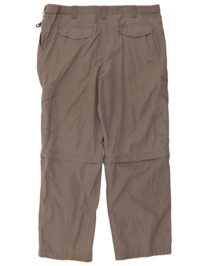 MARKS & SPENCER Pantalón cargo recto para hombre W40 L31 Poliamida gris