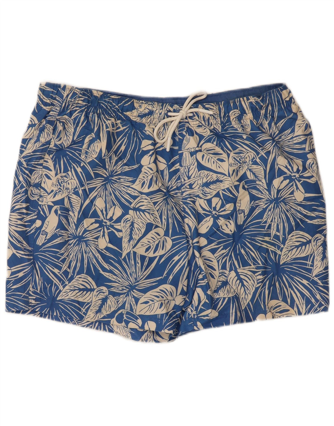 Marks & Spencer - Bañador para hombre, talla grande, poliéster floral azul