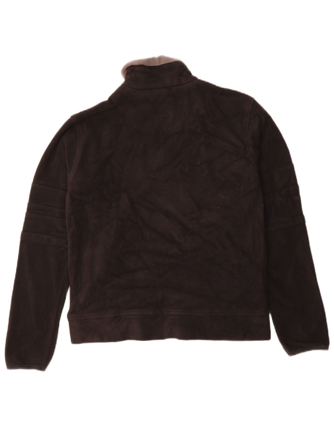 Lotto - Jersey de forro polar con cuello y cremallera para mujer, talla 40, poliéster negro grande