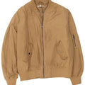 Topshop Chaqueta bomber extragrande para mujer UK 12 Poliéster beige medio