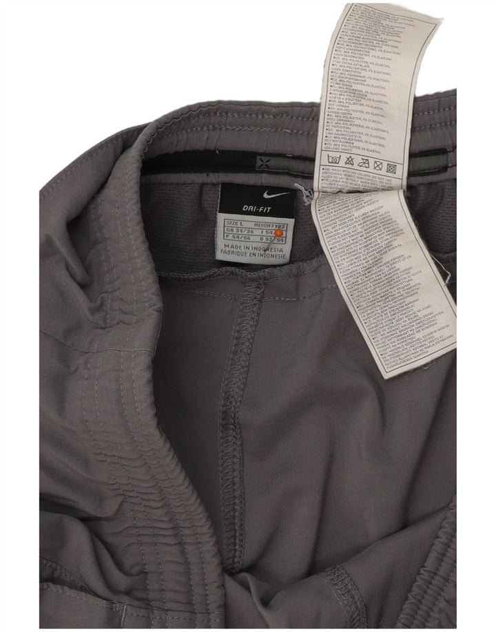 NIKE Pantalones cortos deportivos Dri Fit para hombre Poliéster gris grande