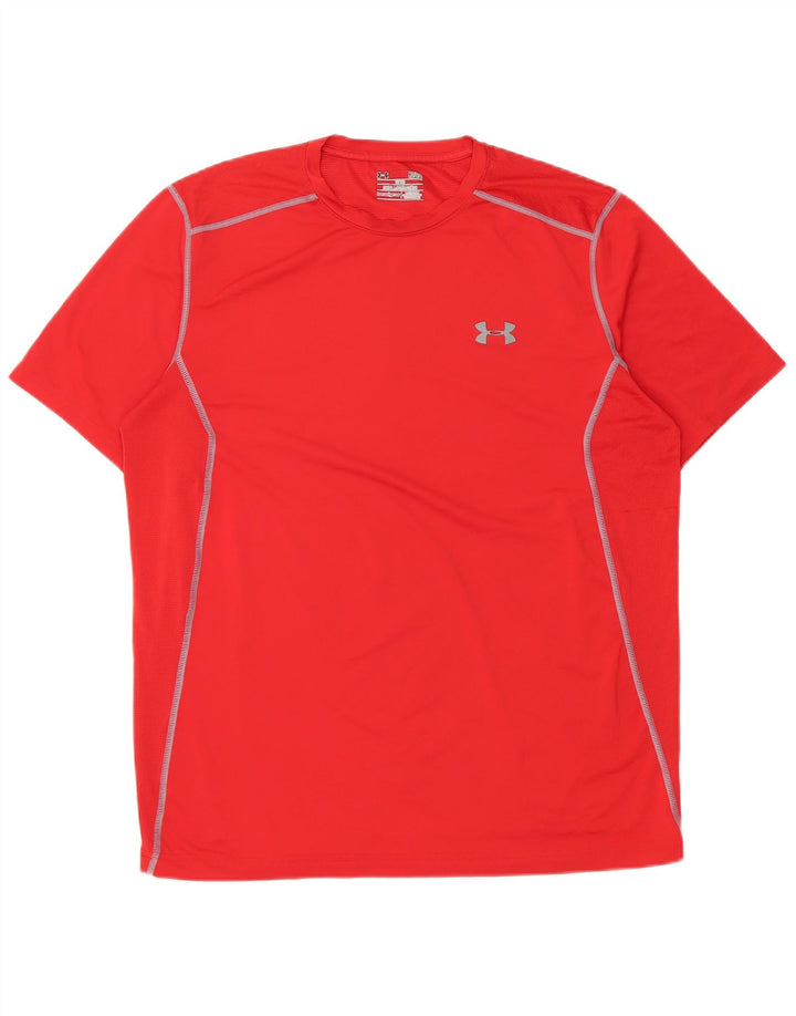 Under Armour Camiseta Heat Gear para hombre, talla grande, color rojo