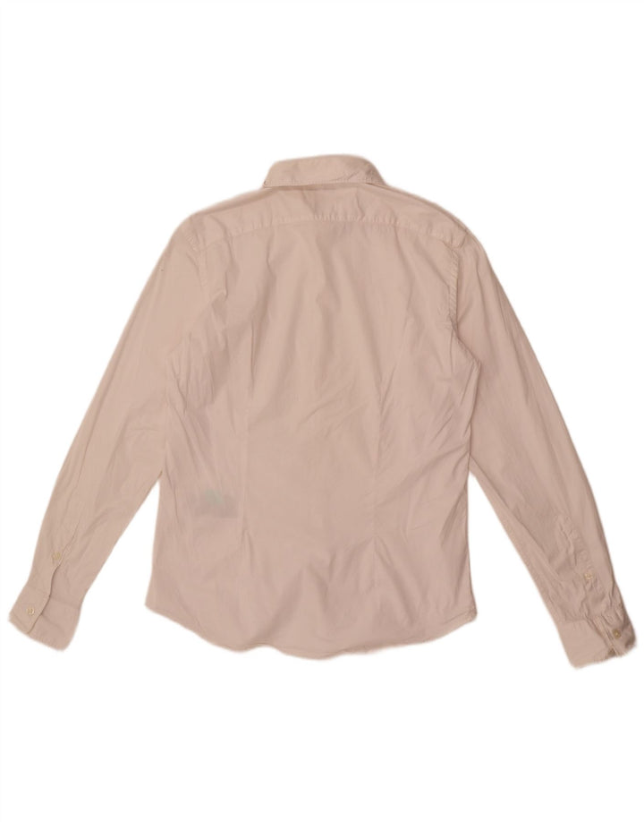 Camisa Gas Hombre Grande Algodón Blanco
