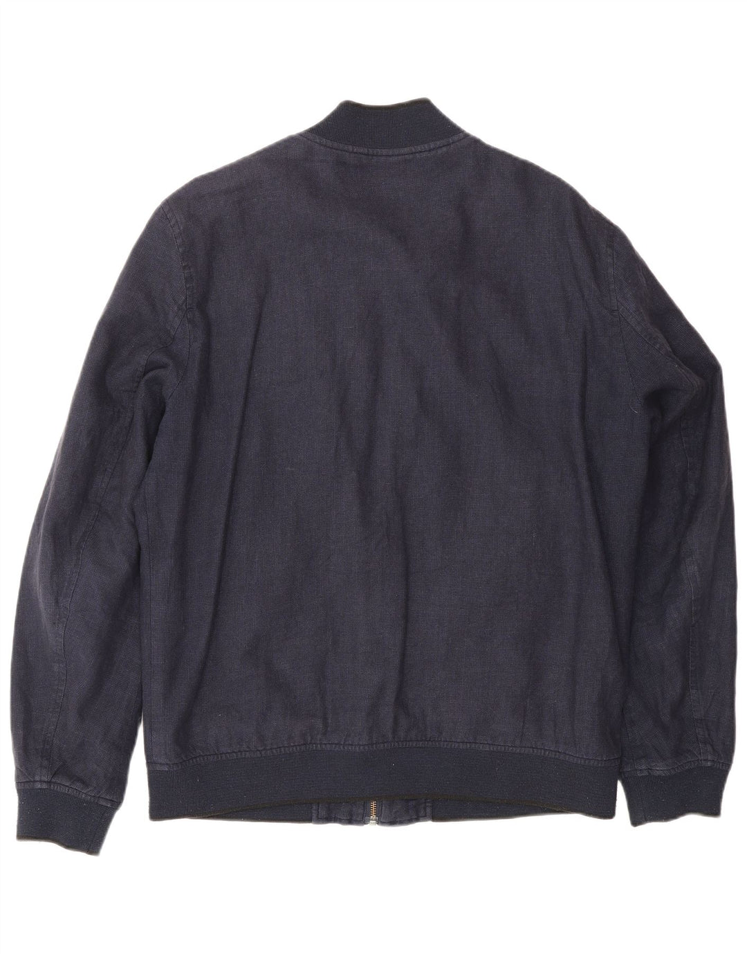 Ted Baker Chaqueta Bomber para Hombre Talla 4 Grande Lino Azul Marino