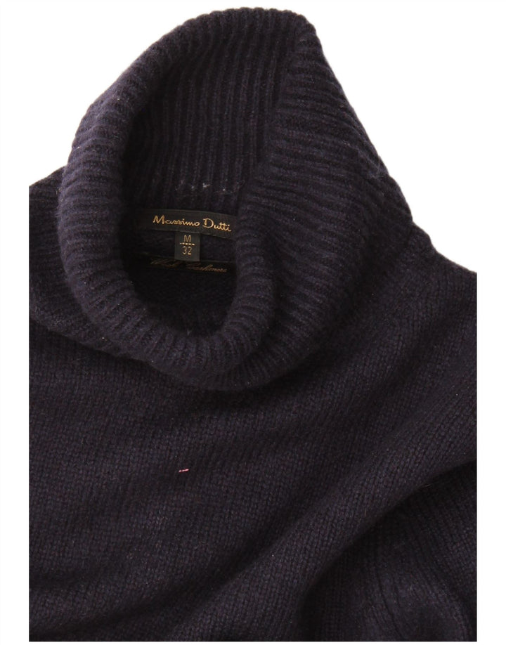 Massimo Dutti Jersey con cuello vuelto para mujer UK 40 Medium Azul marino
