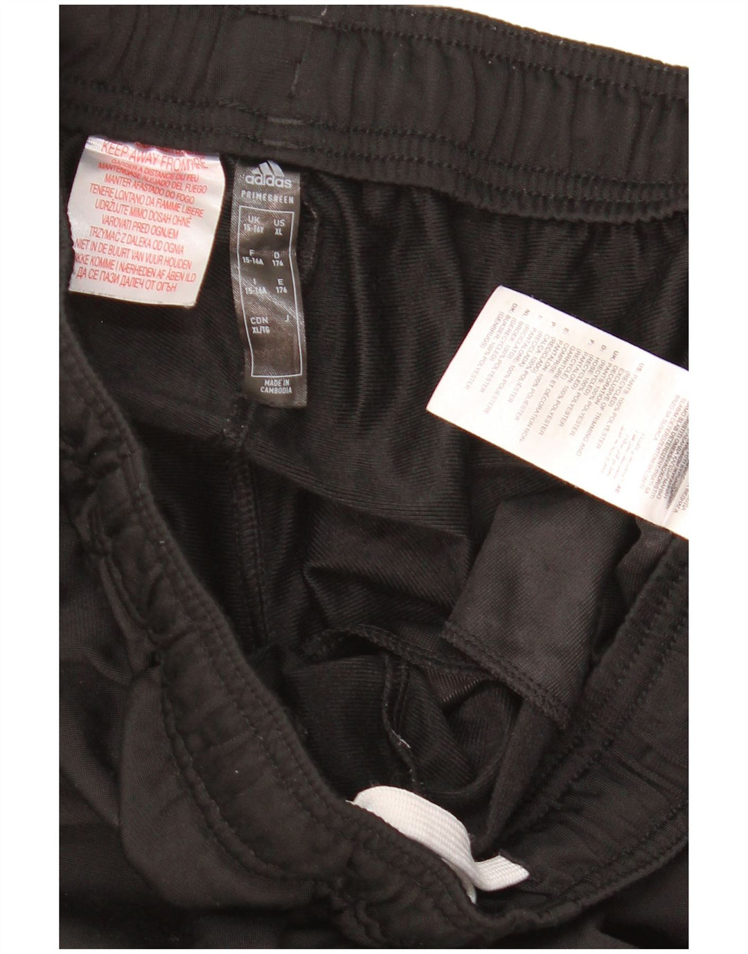 Adidas Pantalón Chándal Niño 14-15 Años Negro Poliéster