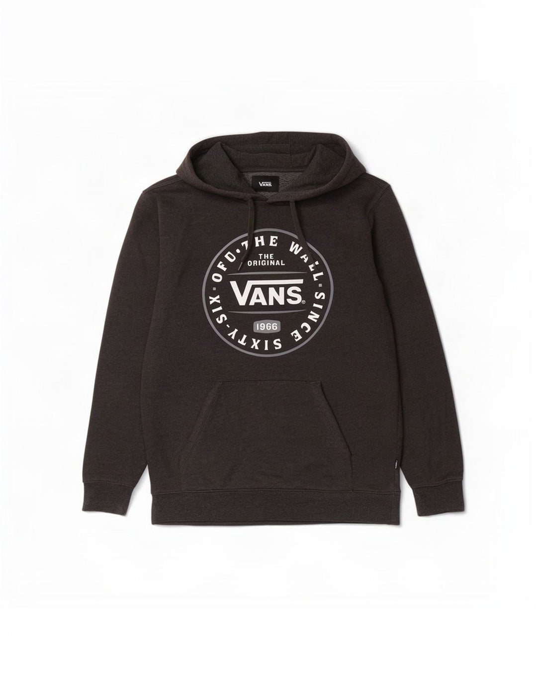Vans Hombre Sudadera Con Capucha Gráfica Jersey Pequeño Gris Algodón