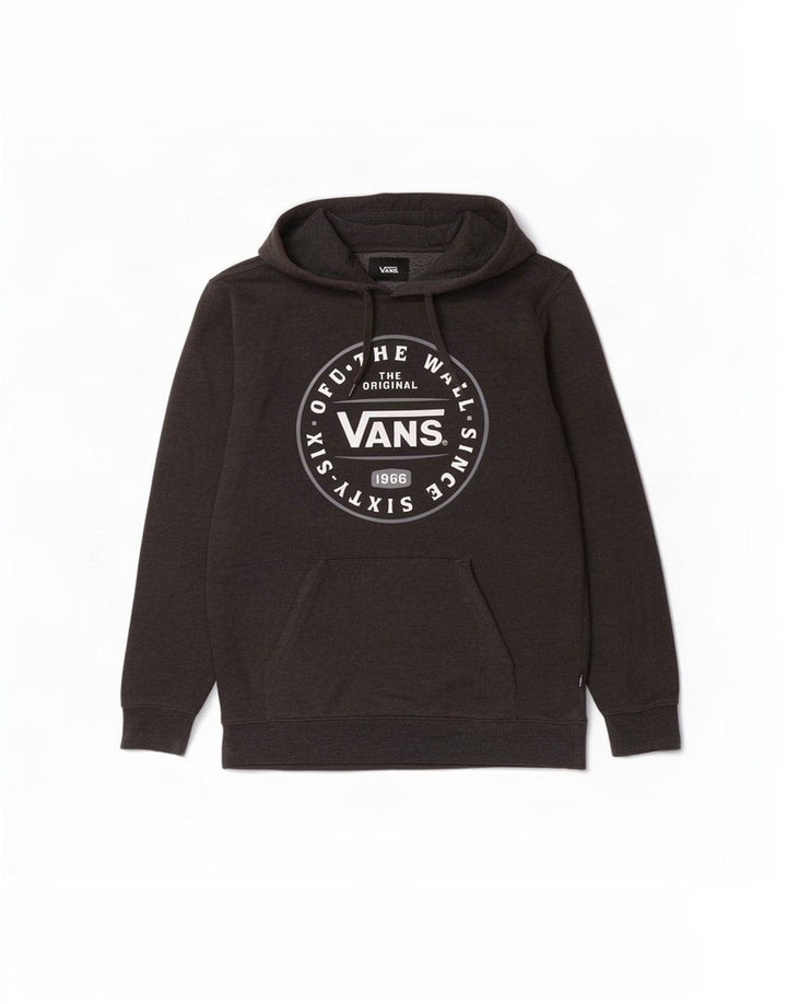 Vans Hombre Sudadera Con Capucha Gráfica Jersey Pequeño Gris Algodón