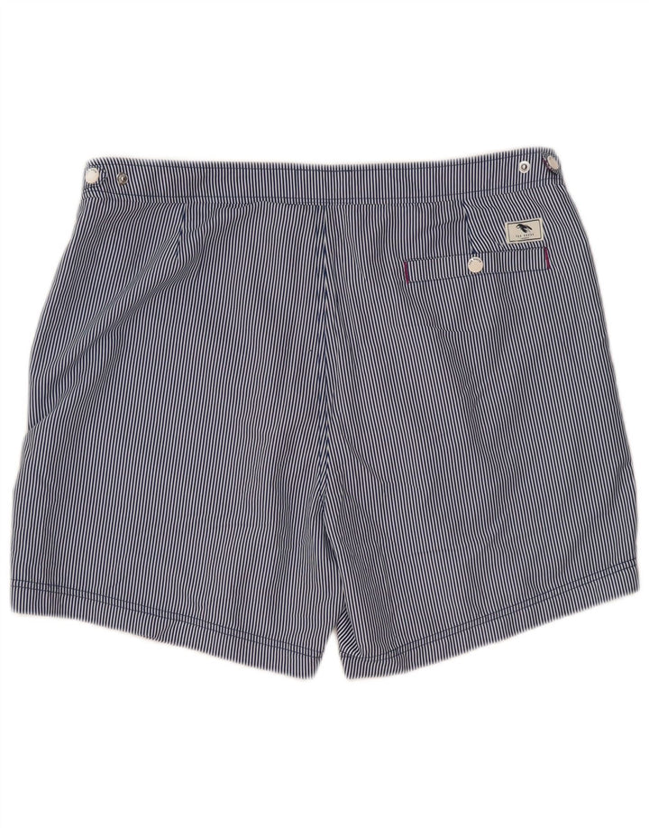 TED BAKER Pantalones cortos chinos para hombre Talla 5 XL W38 Poliéster a rayas azules