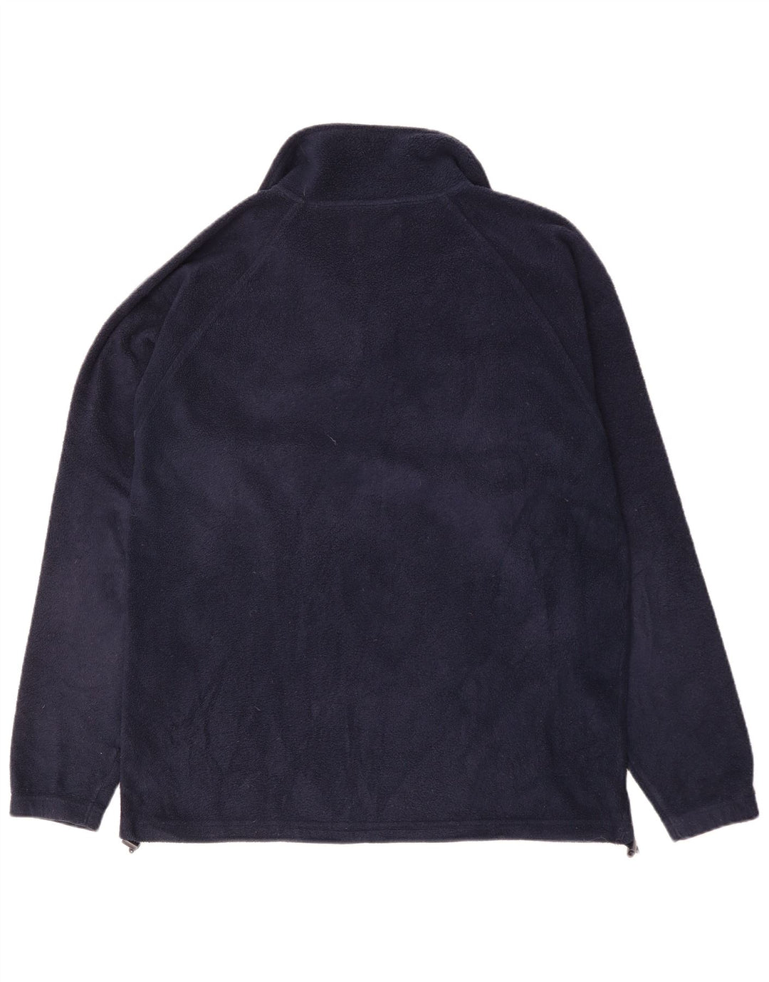 Kappa - Jersey de forro polar con cuello y cremallera para hombre, tamaño grande, poliéster azul marino