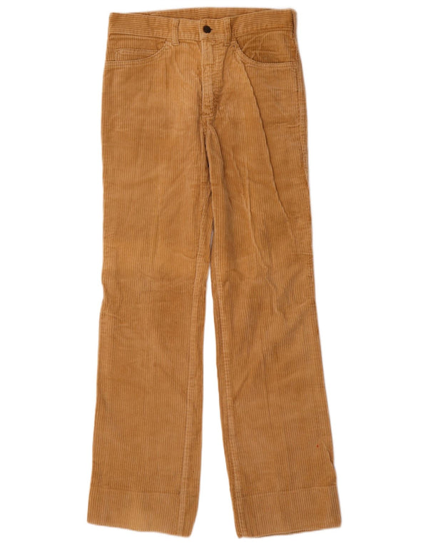Pooh - Pantalón recto de pana para hombre W32 L31 Algodón beige