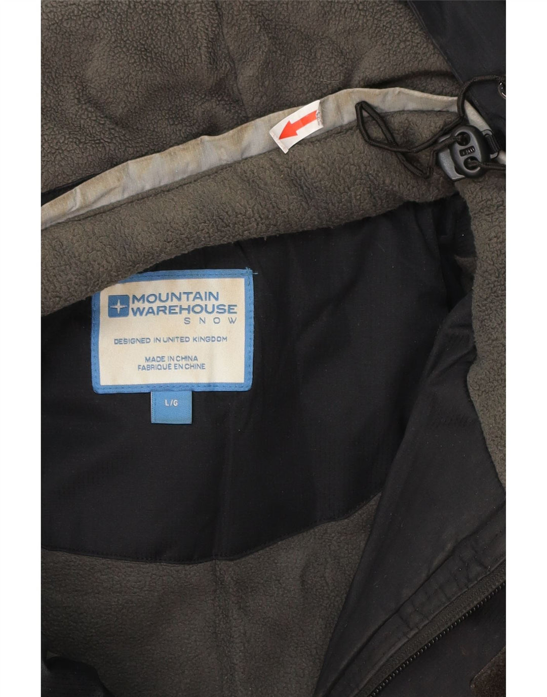 Chaqueta cortavientos para hombre Mountain Warehouse UK 40 Large Color negro