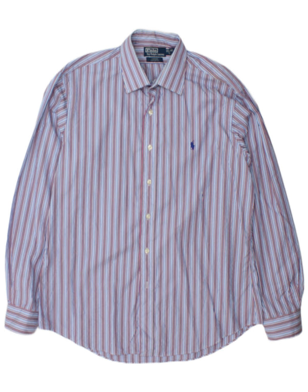 Polo Ralph Lauren Camisa Curham para hombre Talla 42 16 1/2 Grande Azul Rayas