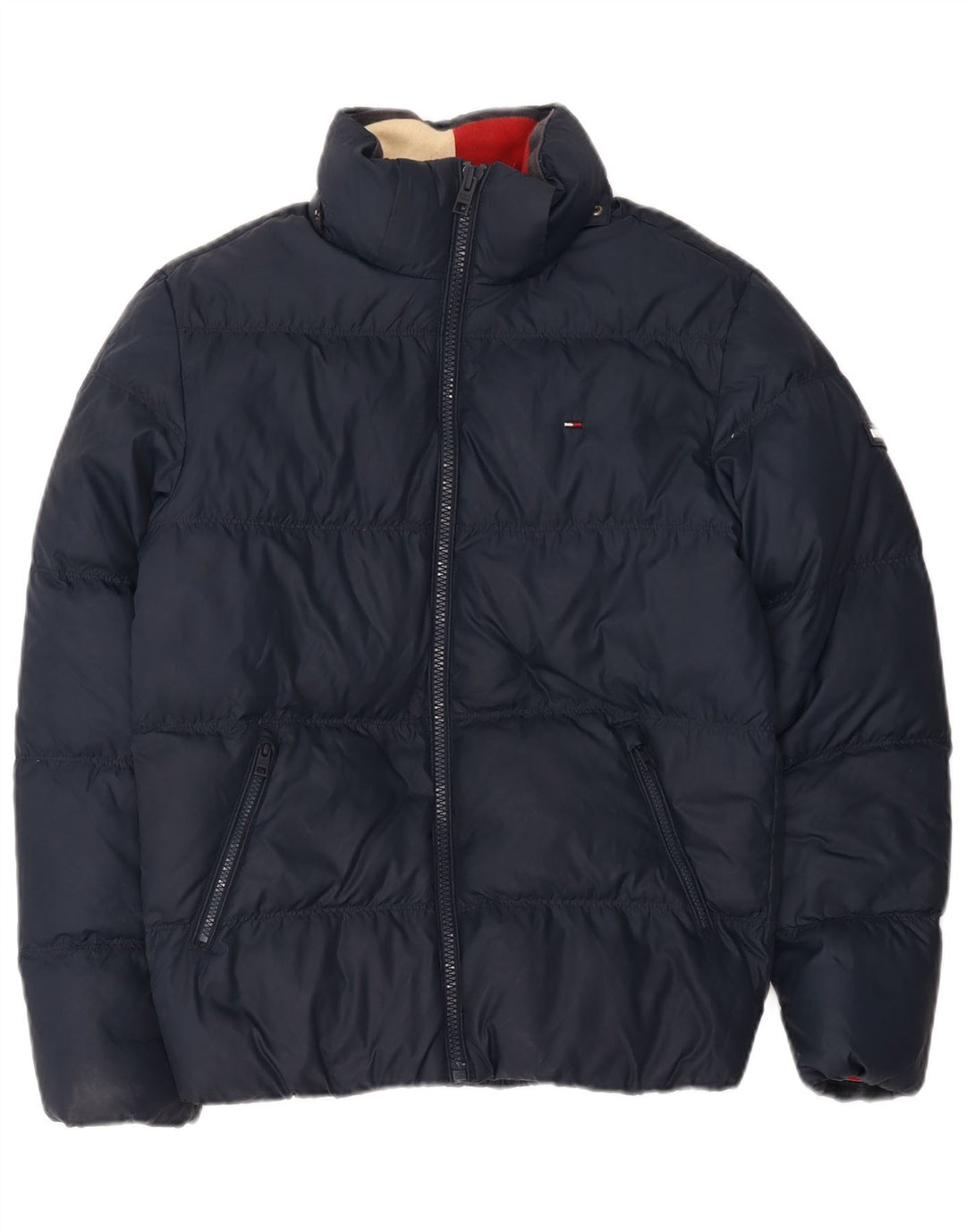 Tommy Hilfiger Chaqueta acolchada extragrande para mujer UK 10 Small Azul marino