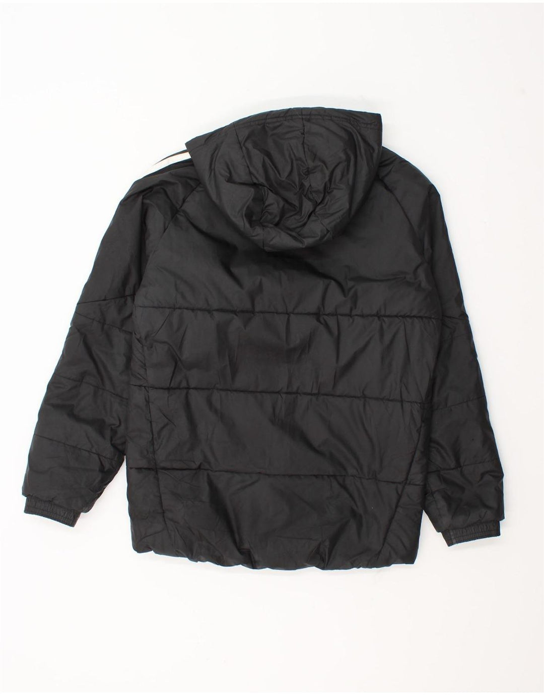 Adidas Chaqueta acolchada con capucha para niño 11-12 años Negro Poliéster