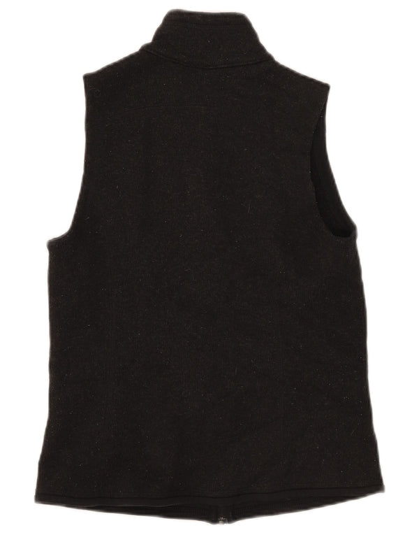 Patagonia Mujer Gráfico Sin Mangas Chándal Top Chaqueta UK 6 XS Gris