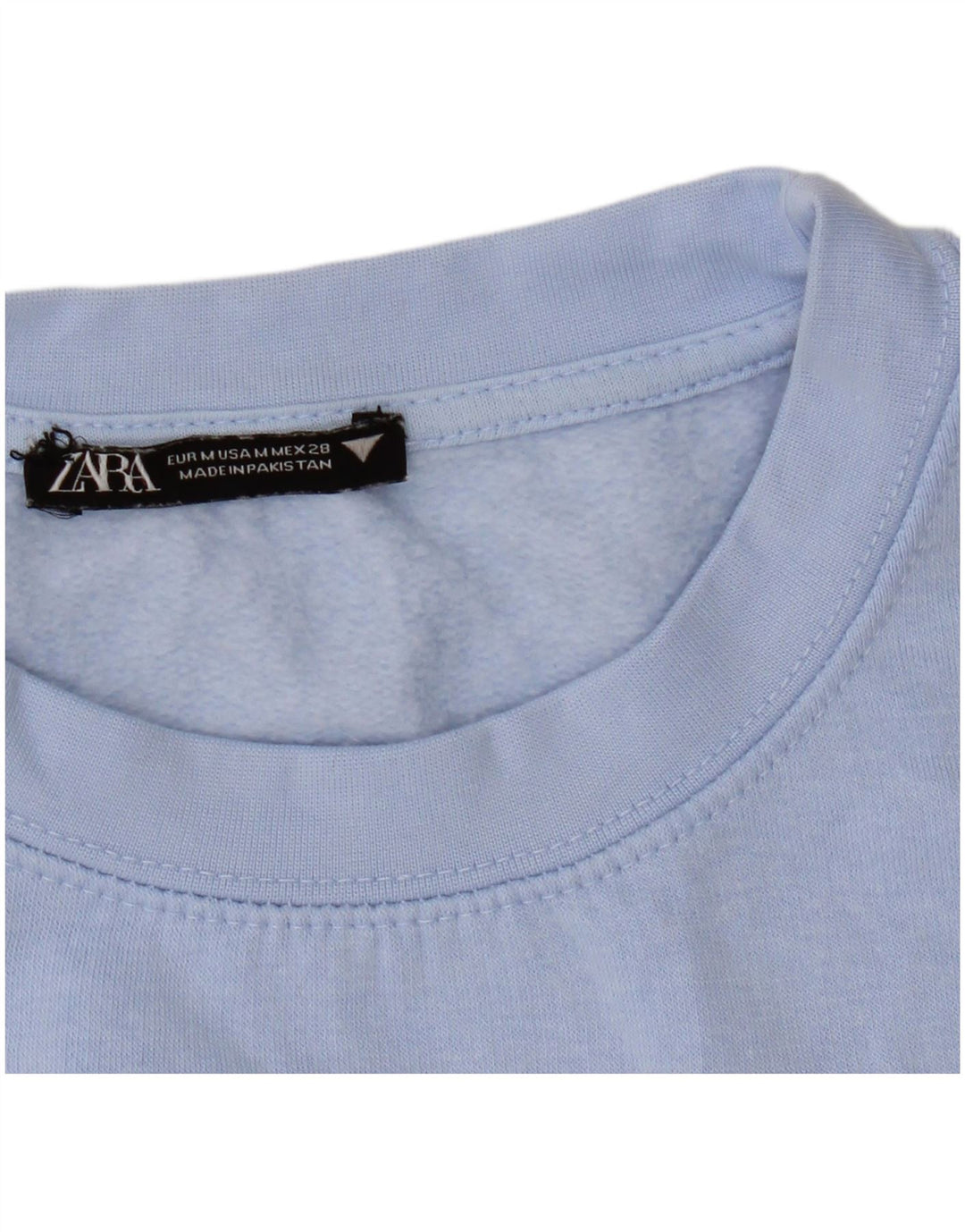 Zara Mujer Sudadera Jumper UK 44 Azul Medio